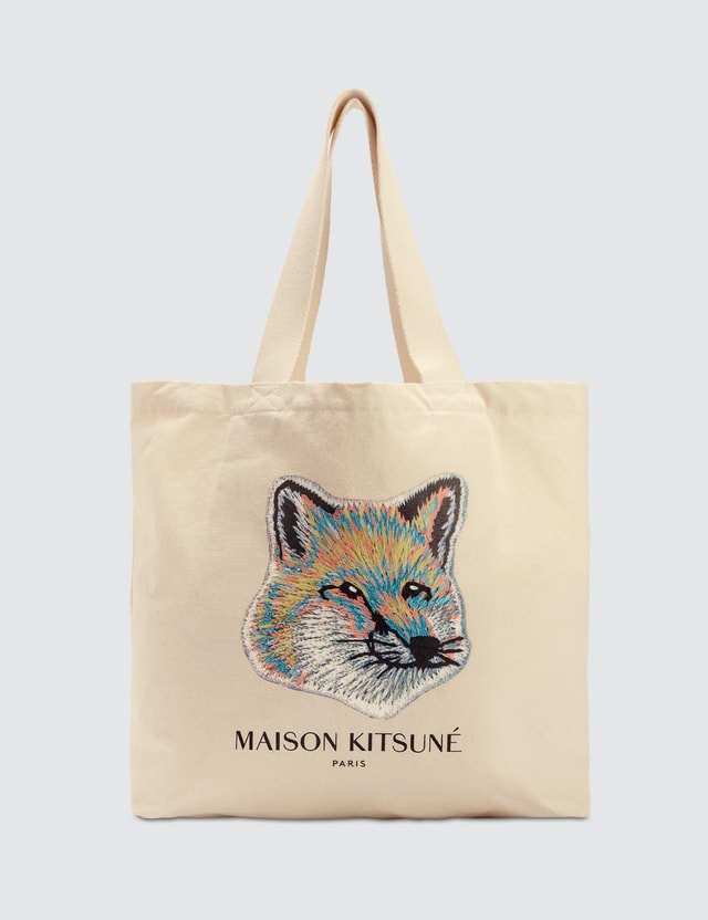 maison kitsune tote bag sale