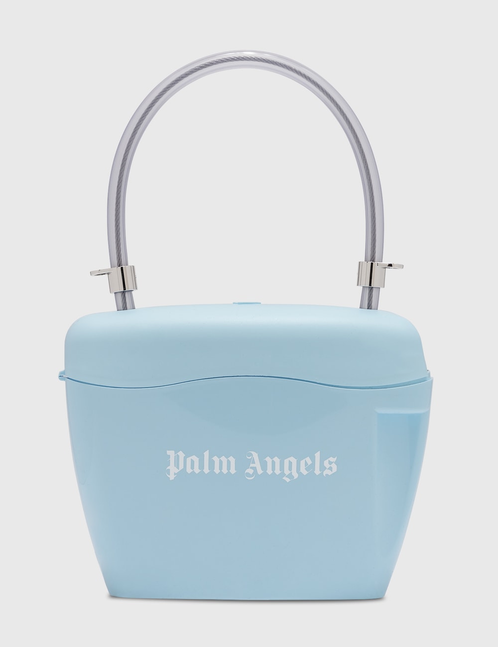 palm angels blue padlock bag