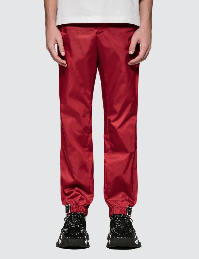 prada nylon track pants