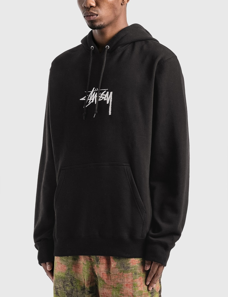 stussy stock applique crew sweatshirt