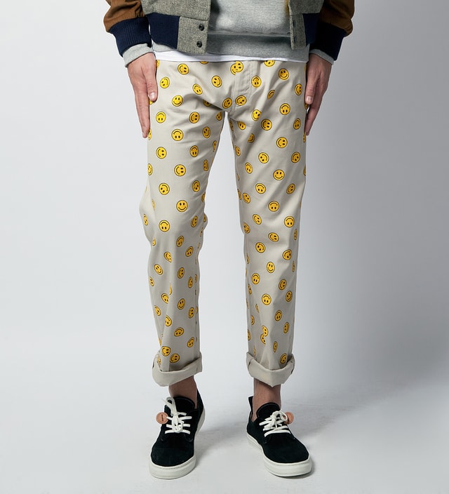 smiley world track pants