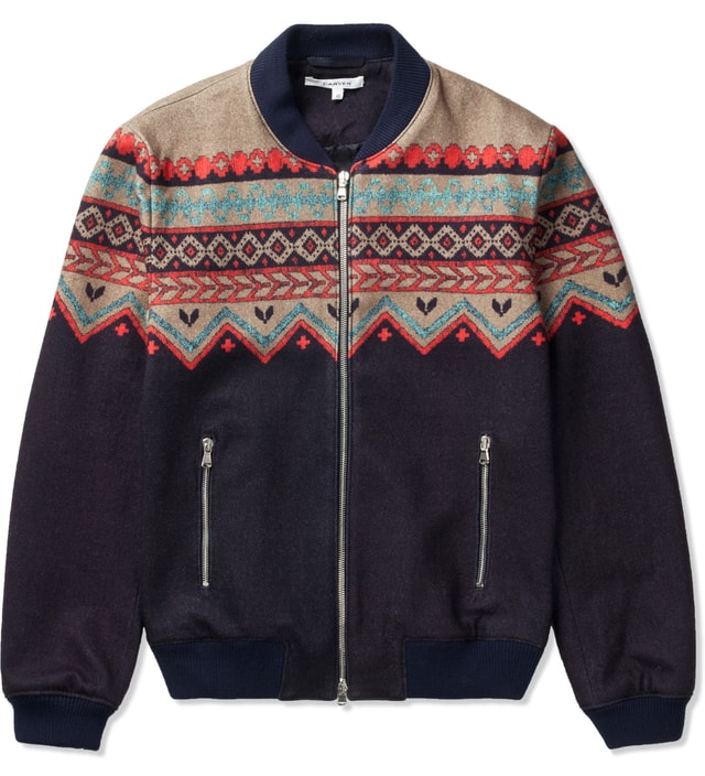 multicolor wool jacket