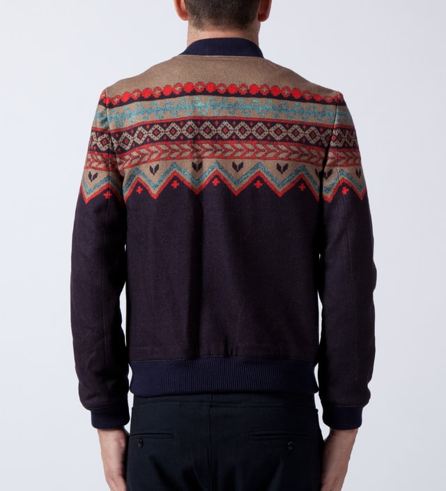 multicolor wool jacket