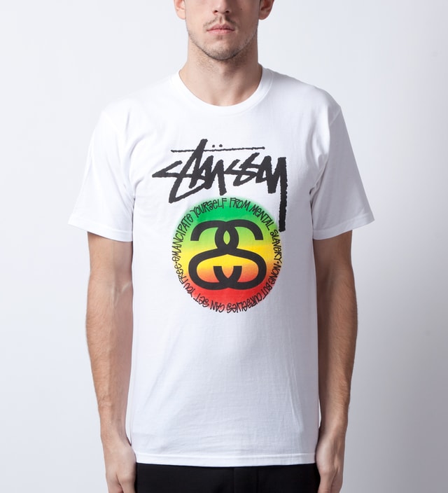 stussy white t shirts