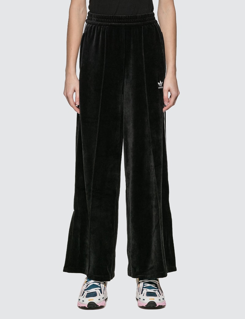 black velvet track pants