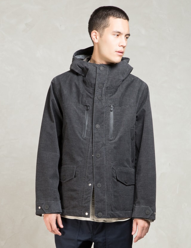 White Mountaineering Charcoal Goretex Corduroy Paclite Mounta Parka