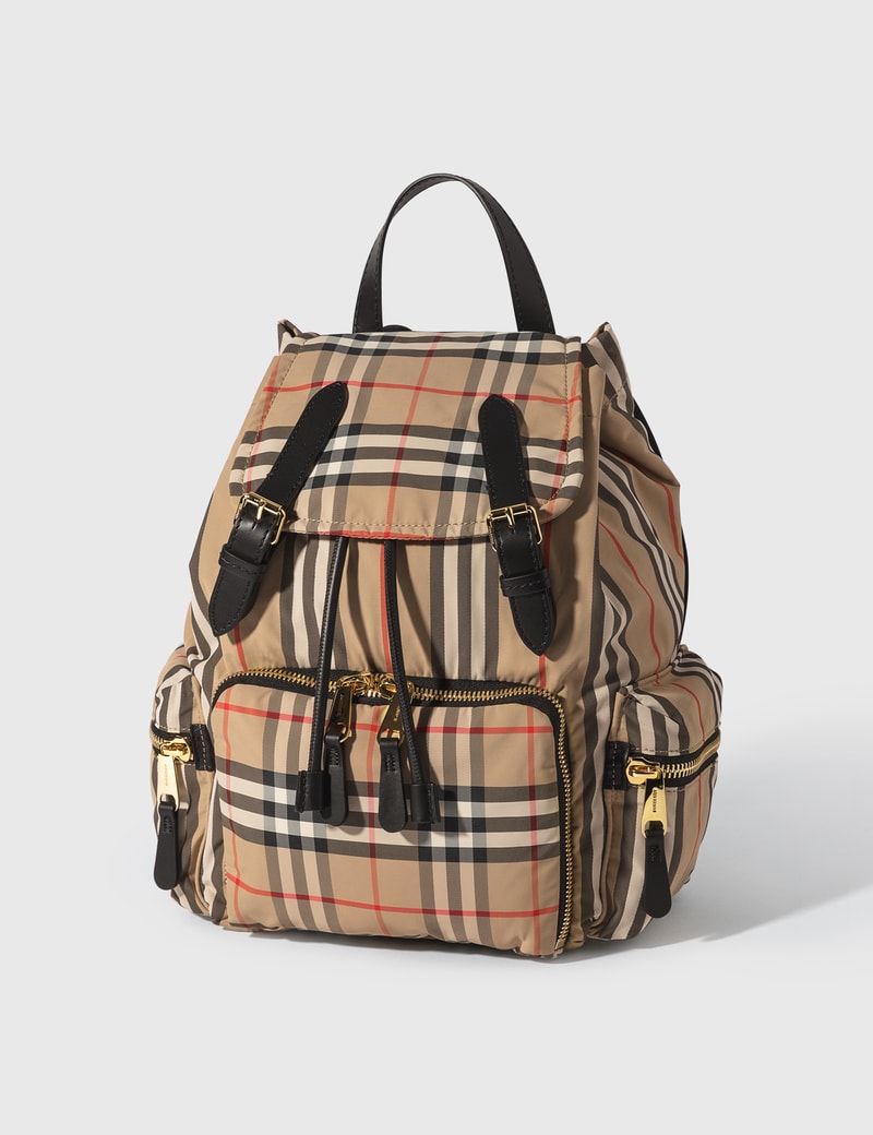 the medium rucksack in logo print econyl