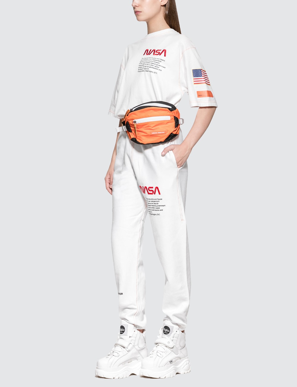 nasa sweatpants heron preston