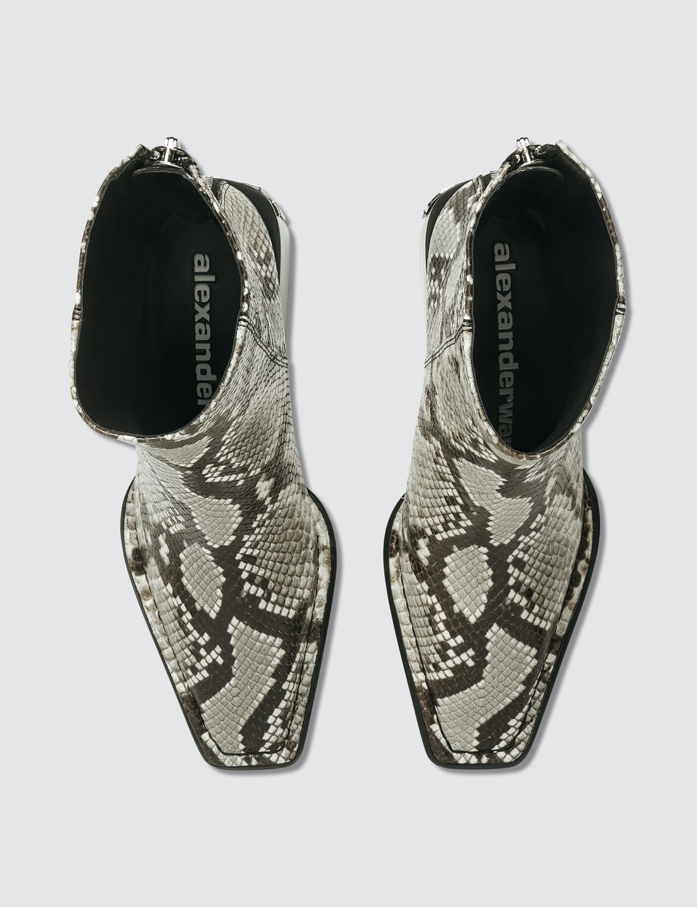 alexander wang snakeskin boots