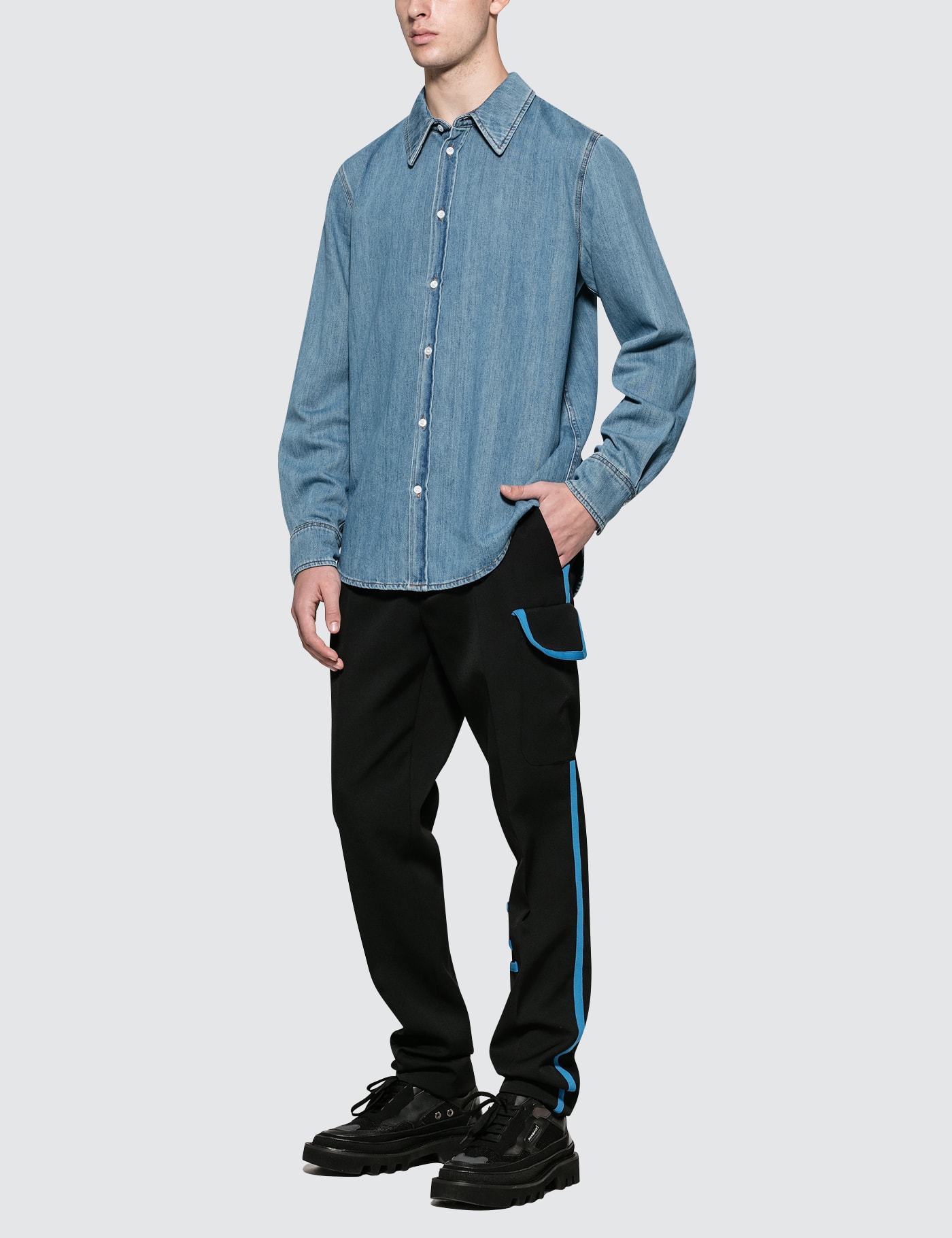 Calvin Klein 205W39NYC - Cotton Denim Shirt | HBX