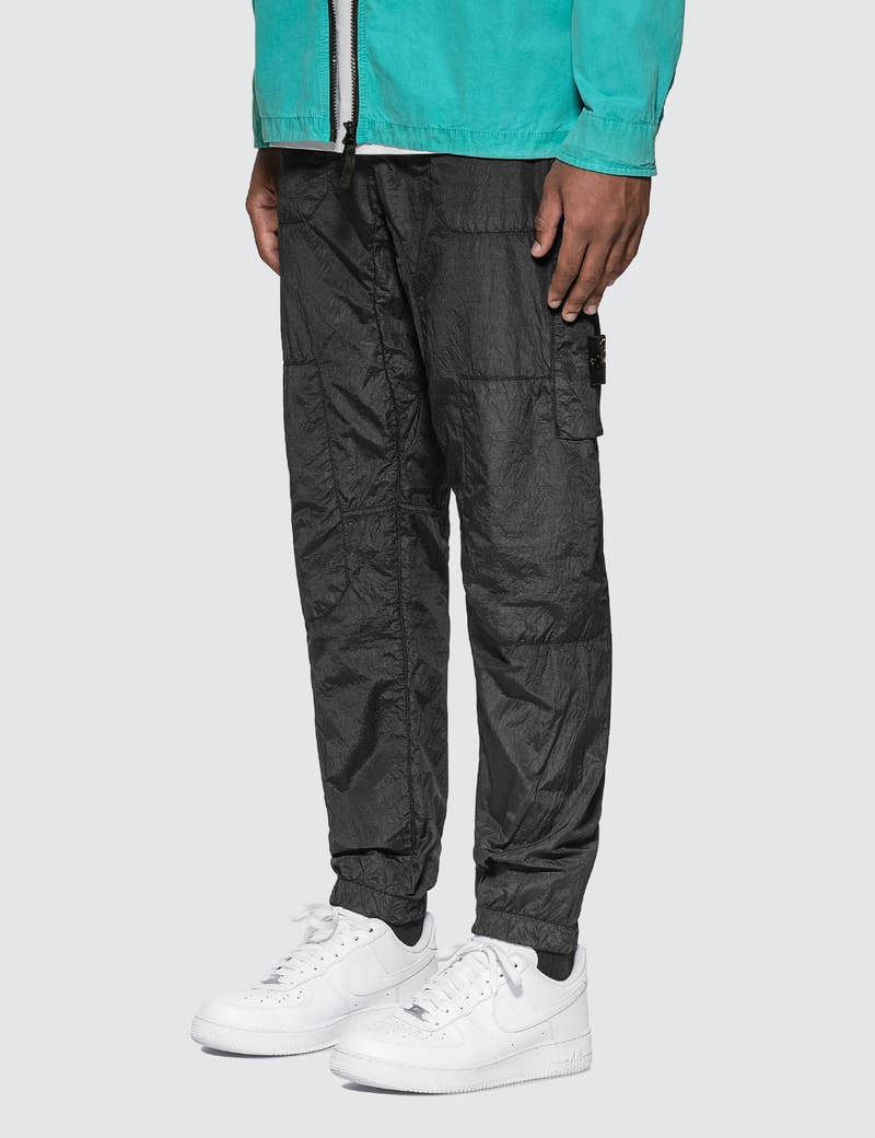 stone island nylon seersucker cargo pant