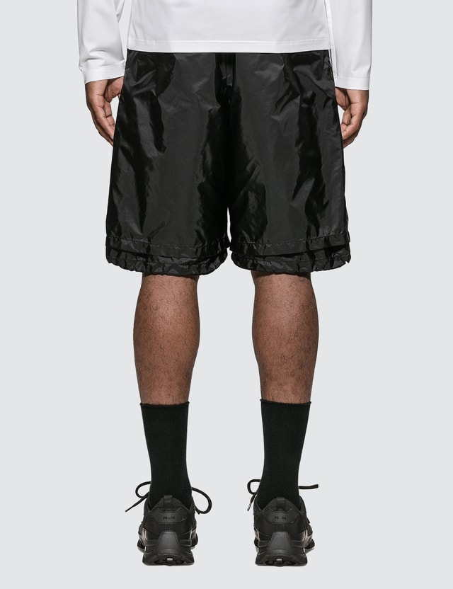 Prada logo nylon shorts Clearance