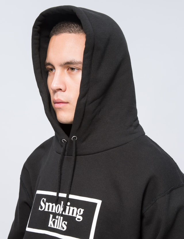 smoking kills hoodie blue