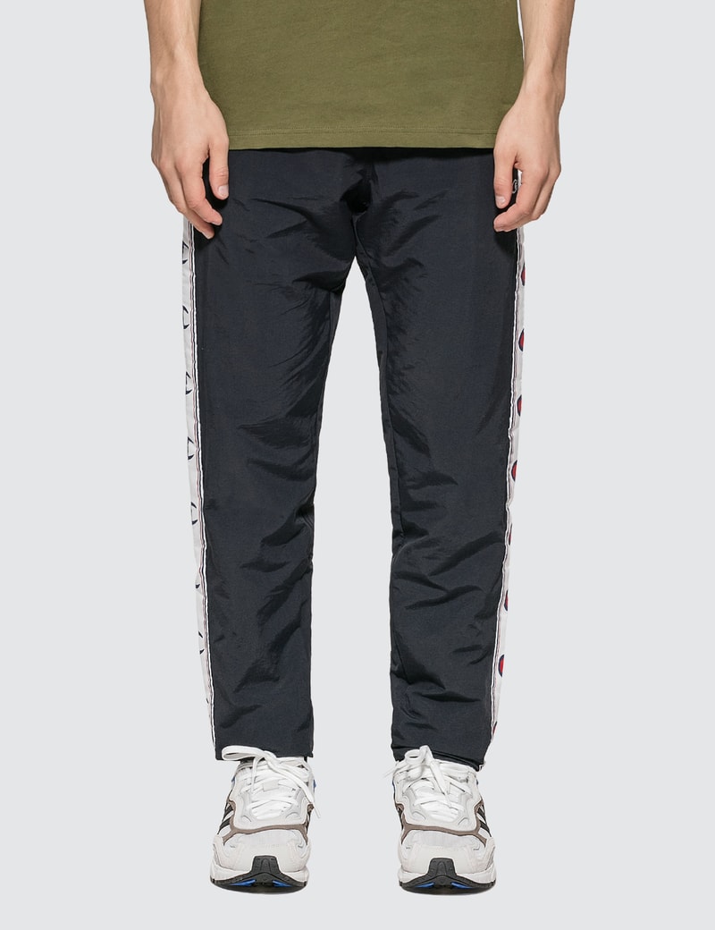 champion reverse weave corporate taped track pant