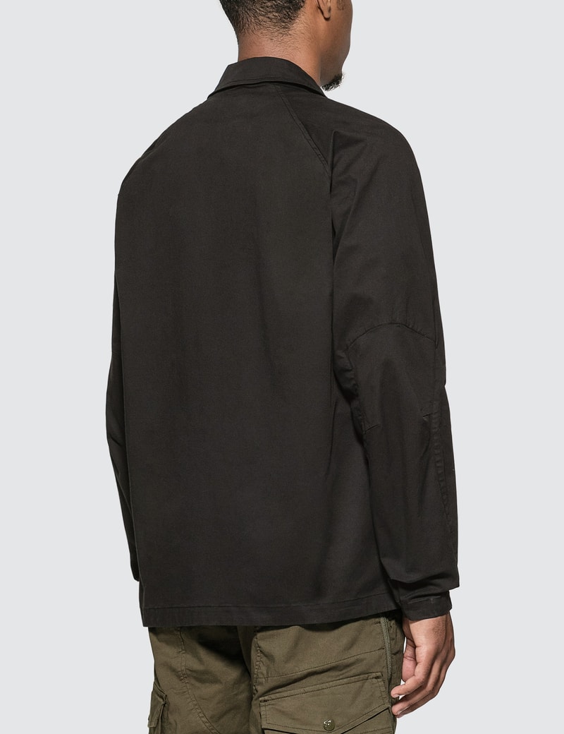 stone island ghost piece satin overshirt