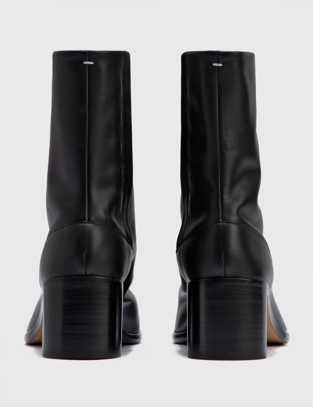painted calfskin tabi boots
