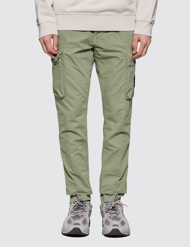 green stone island pants