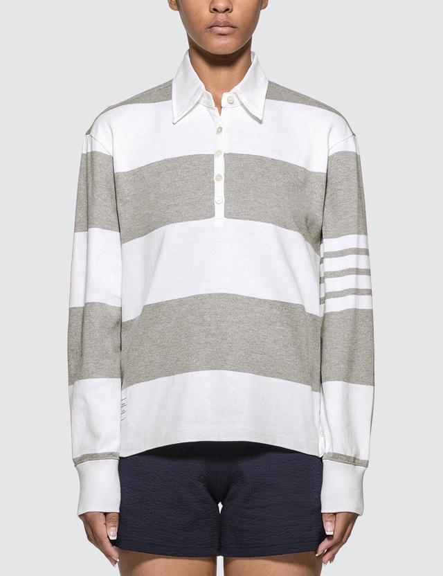 oversized long sleeve polo