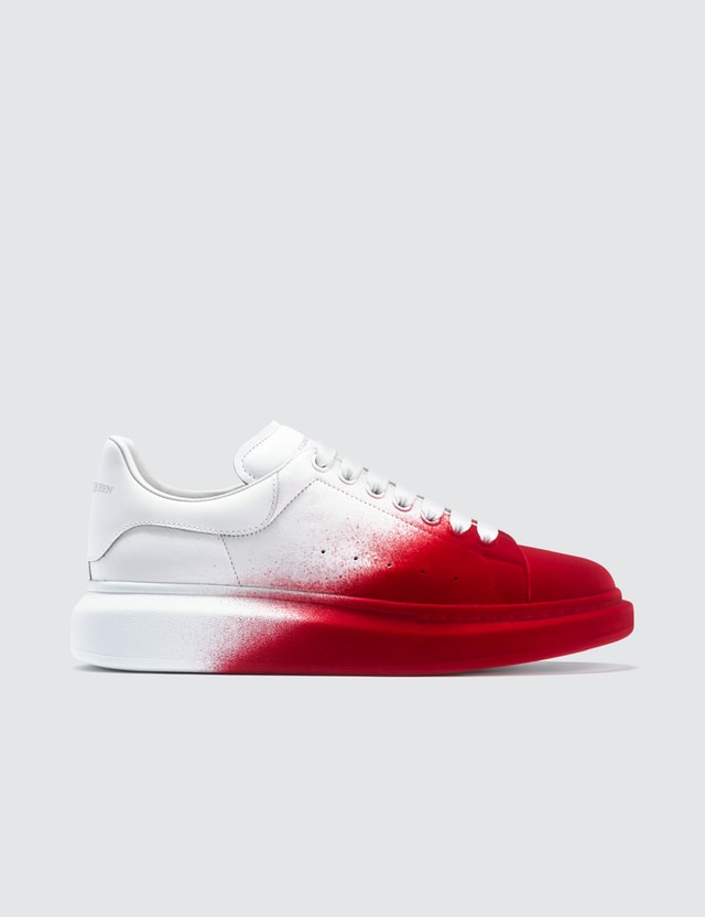 alexander mcqueen shoes men red and white