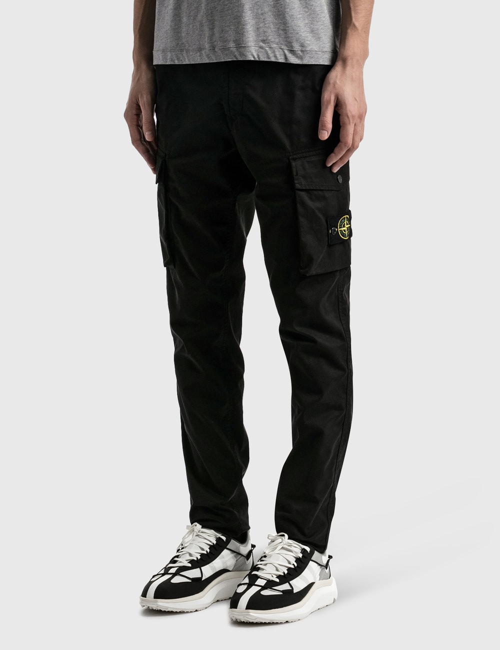 stone island cargo pants beige