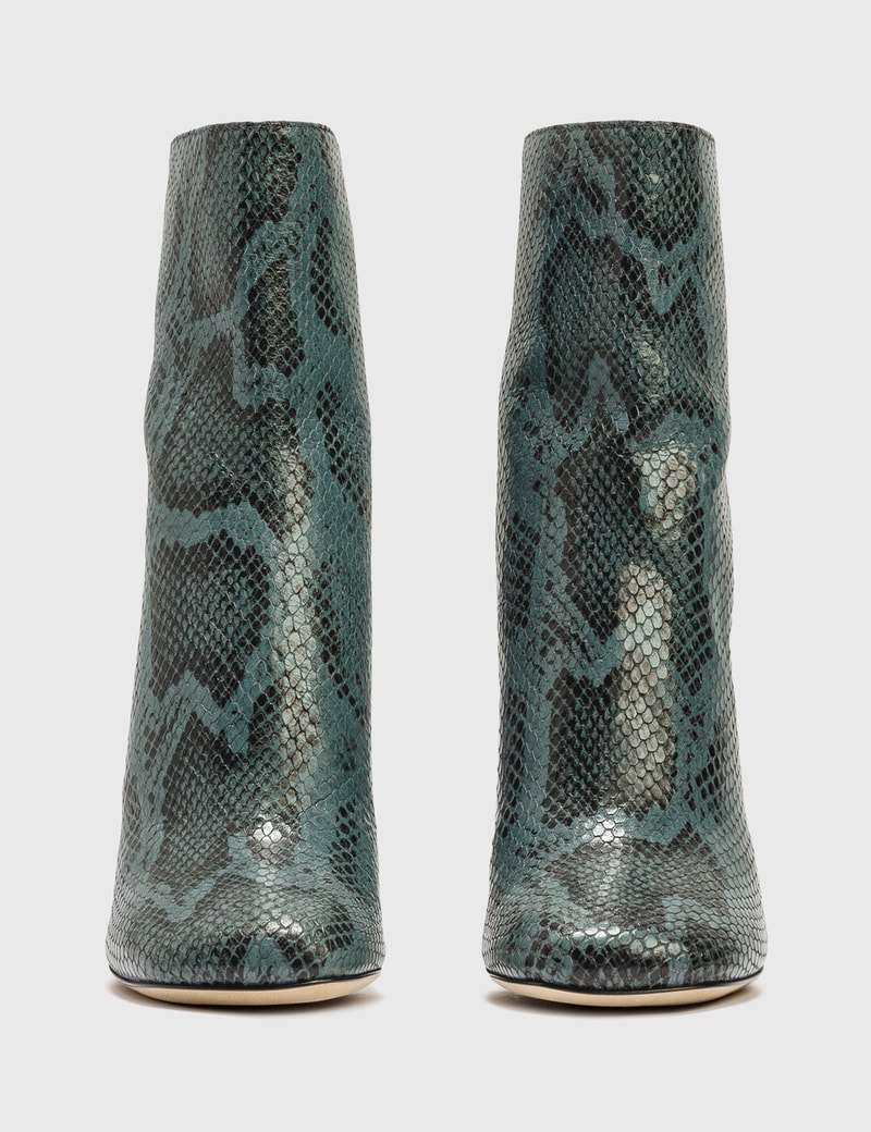 paris texas python ankle boots