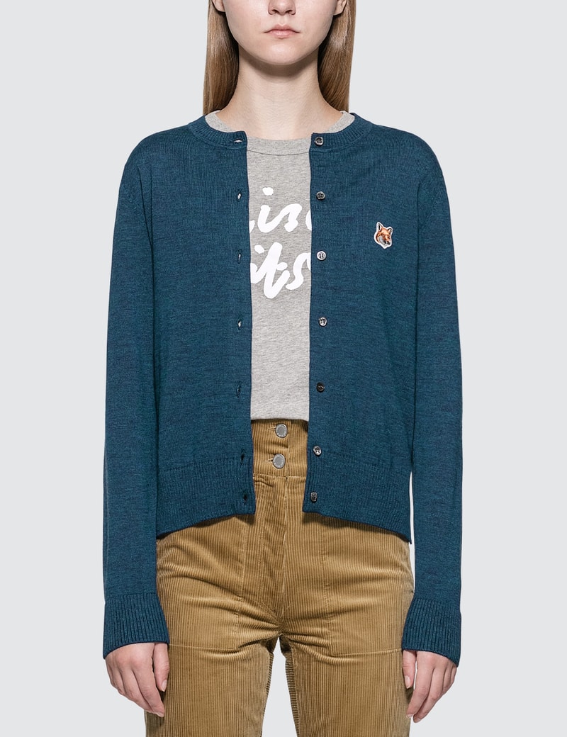 maison kitsune women's cardigan