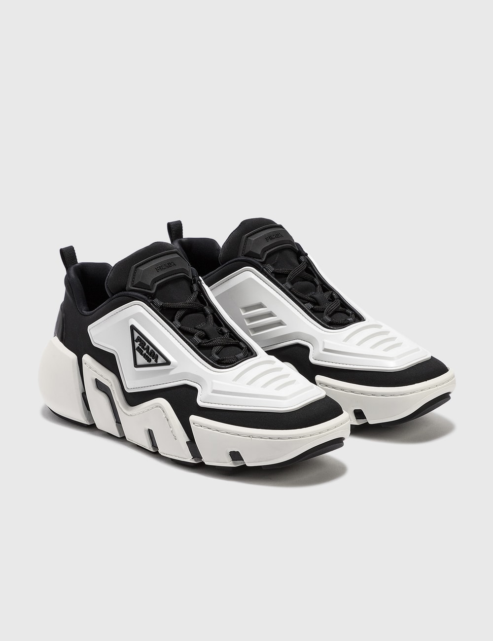 prada techno stretch fabric sneakers