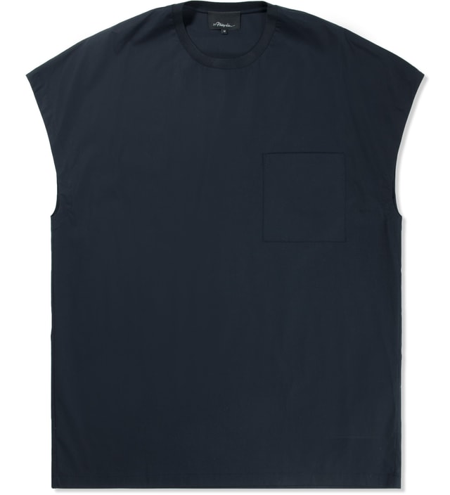 3.1 Phillip Lim Navy Cut Off Tank HBX