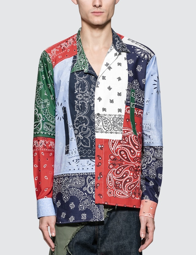 loewe patchwork shirt