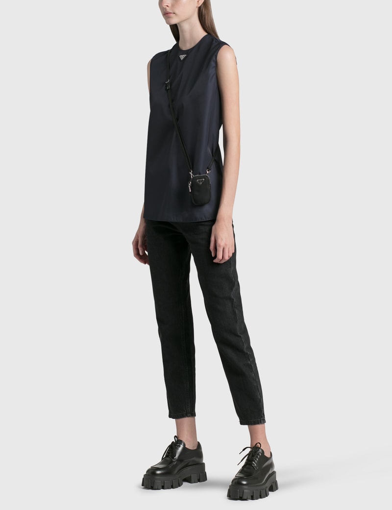 prada re nylon gabardine top