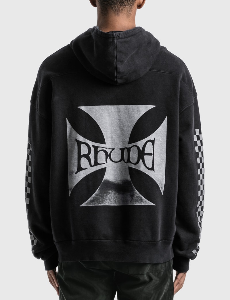 Rhude Classic Checkers Hoodie HBX