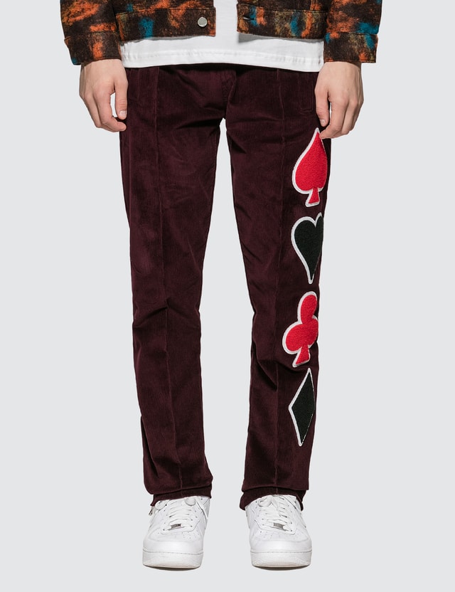 corduroy track pants