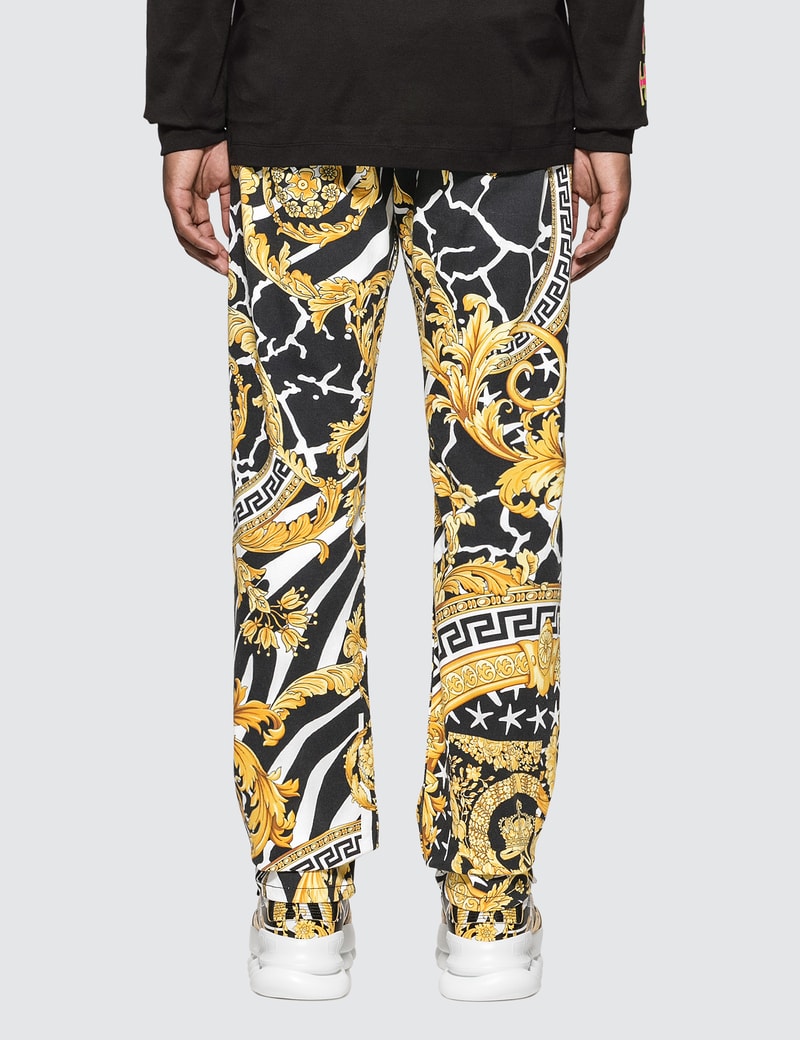 versace stretch pants