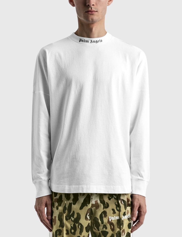 Palm Angels - Doubled Logo Over Long Sleeve T-shirt | HBX