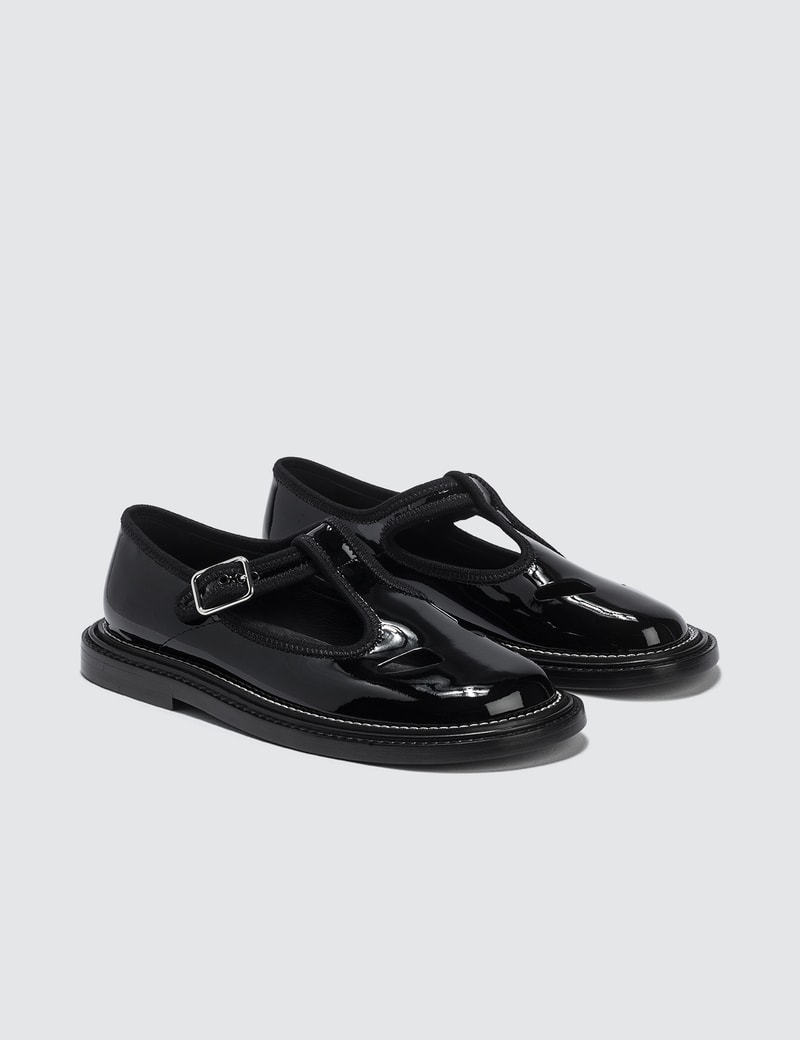 Burberry - Patent Leather T-bar Shoes | HBX