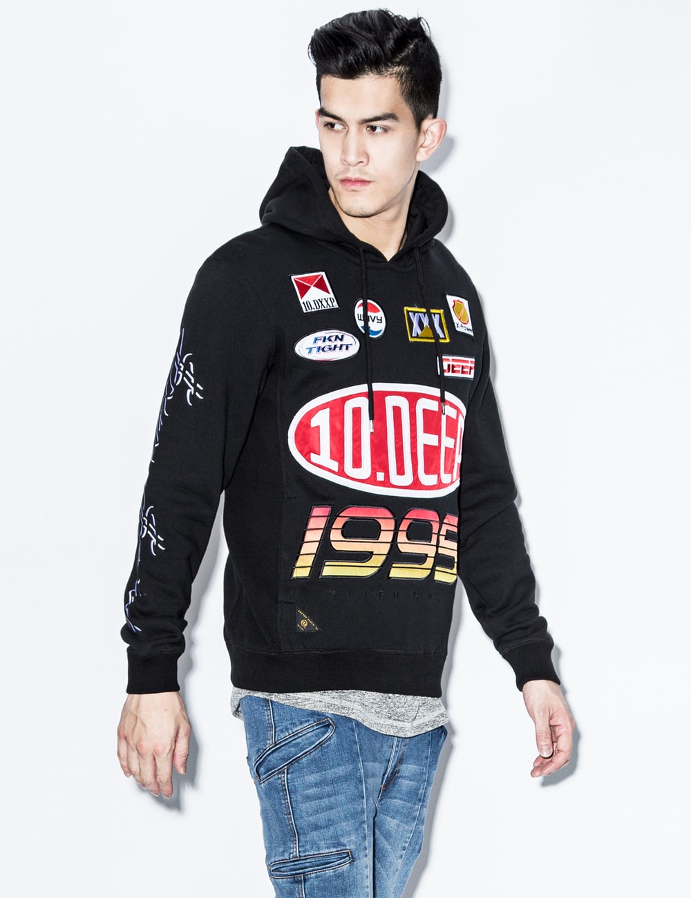 deep tie dye hoodie