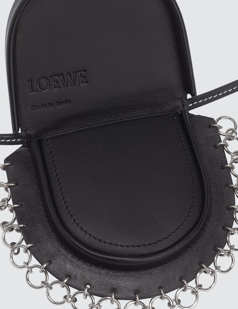 small heel pouch in soft calfskin