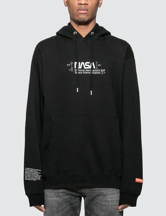 Heron preston black nasa hoodie Clearance