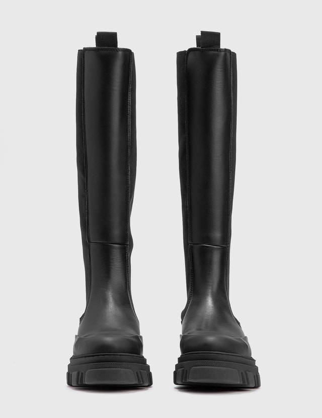 calf leather high chelsea boot ganni