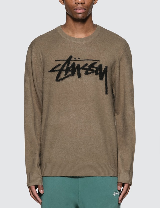 Stussy - Brushed Out Logo Sweater | HBX