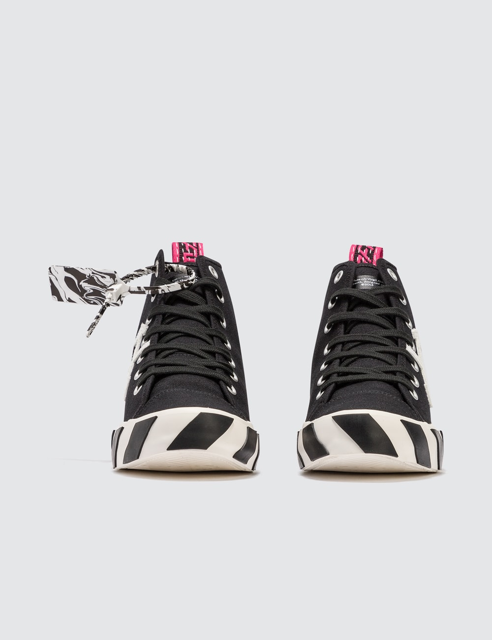 off white mid top vulcanized sneaker
