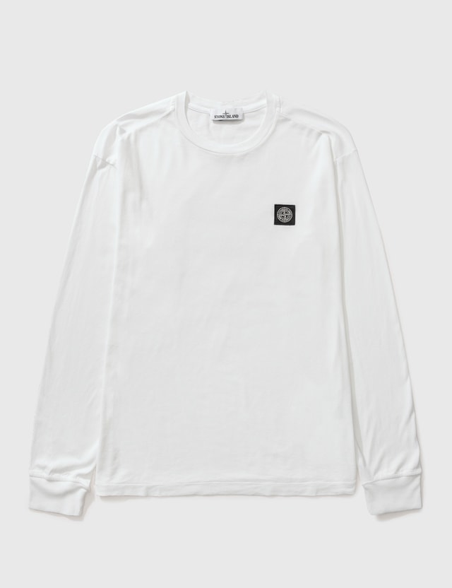 stone island white shirt mens