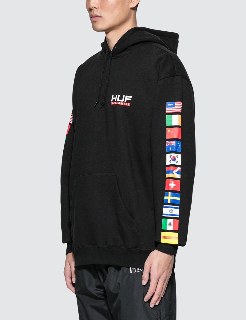 orange huf hoodie