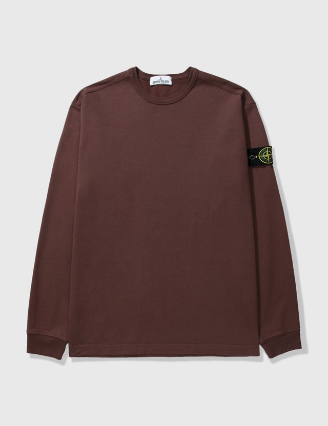 stone island brown sweatshirt