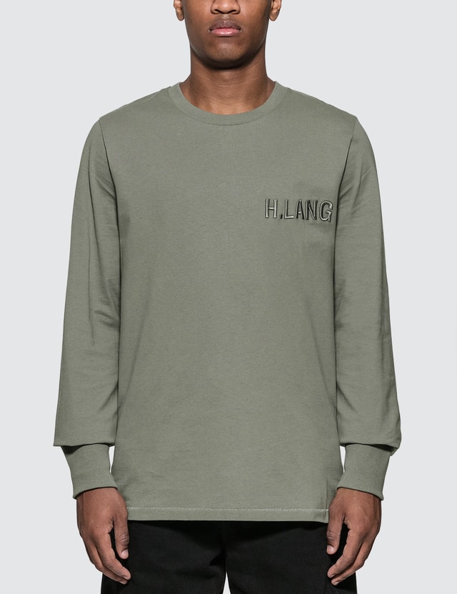 helmut lang long sleeve bomber shirt