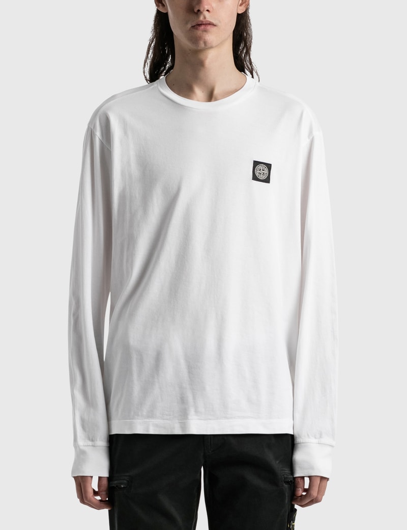 striped stone island long sleeve - Main Image