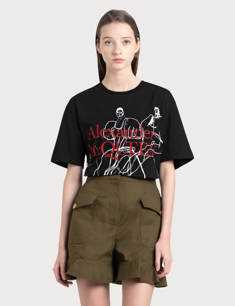 alexander mcqueen t shirt pink