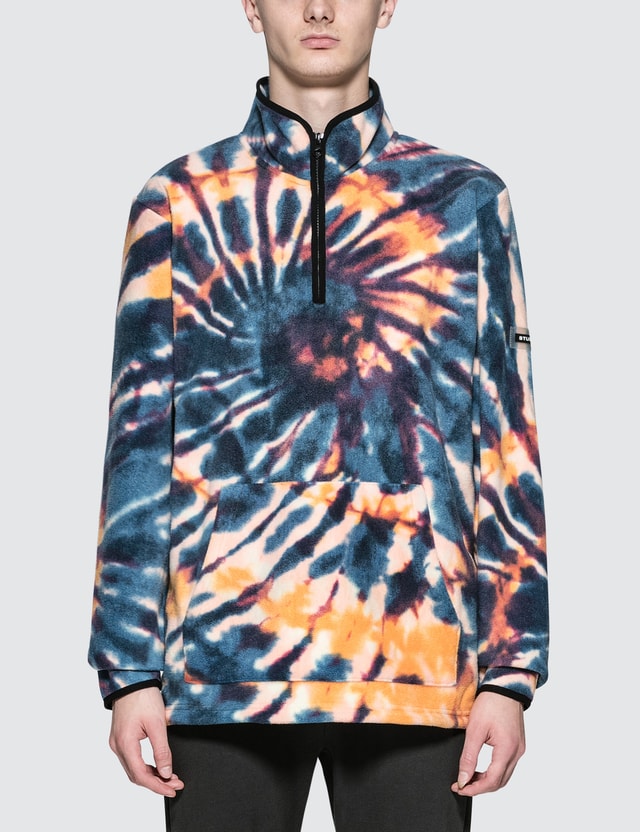 Stussy - Tie Dye Polar Fleece Mock | HBX