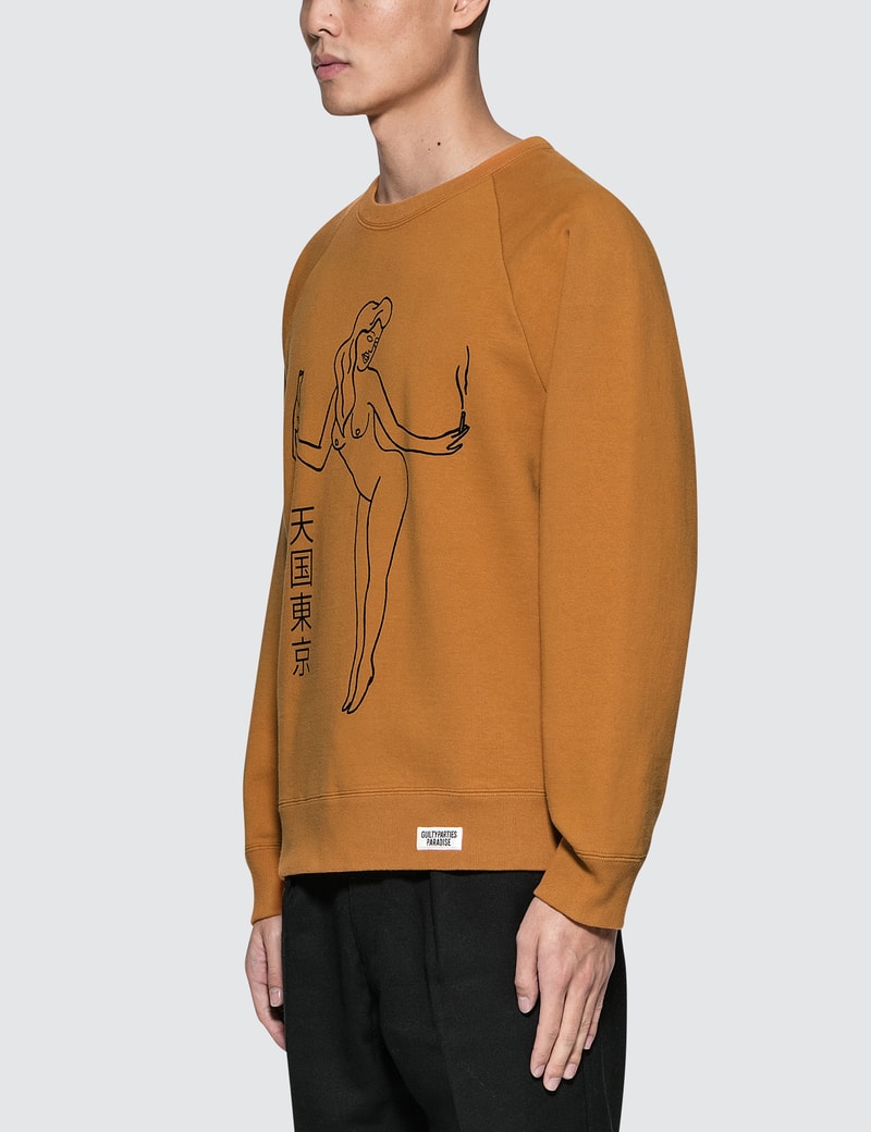 wacko maria american script sweatshirt