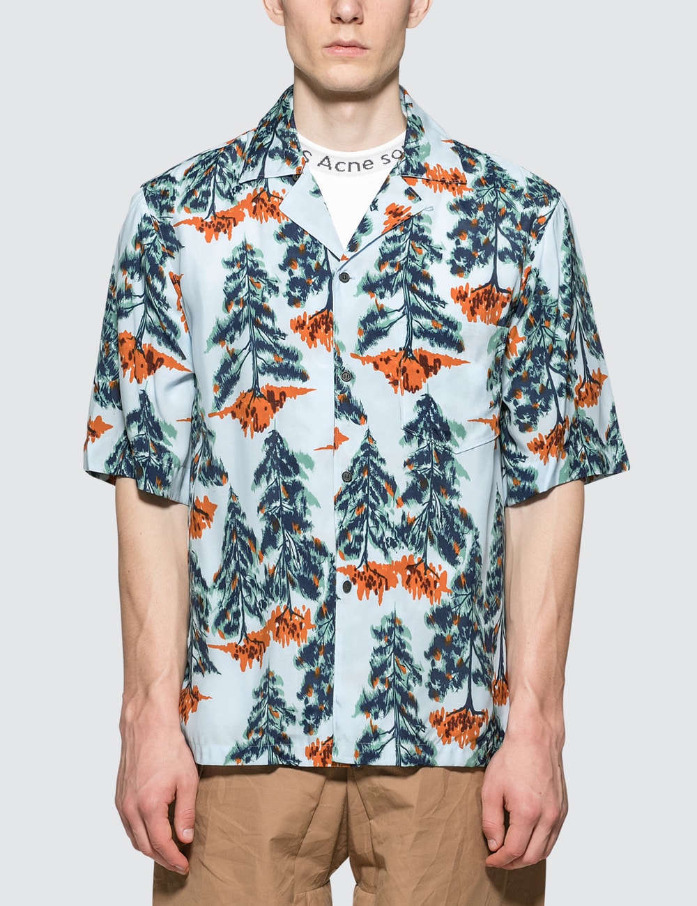 acne studios simon plant vacation shirt